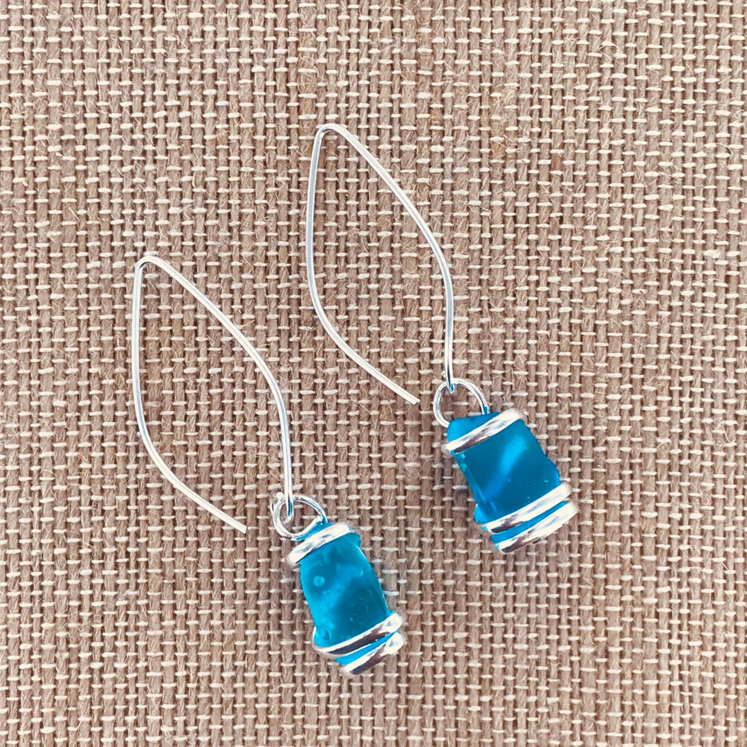 Cultured Sea Glass Earring XCAM-E13-SG