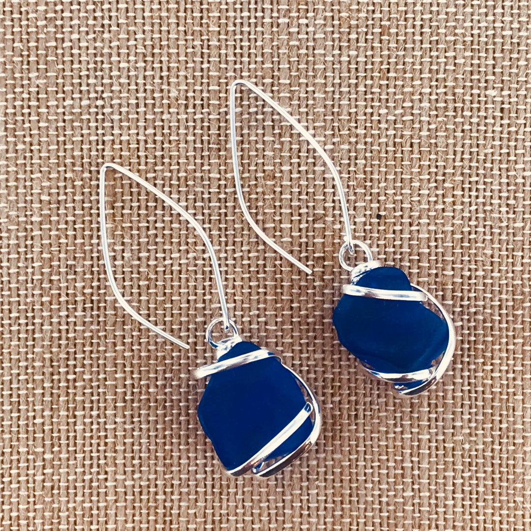 Cultured Sea Glass Earring XCAM-E13-SG