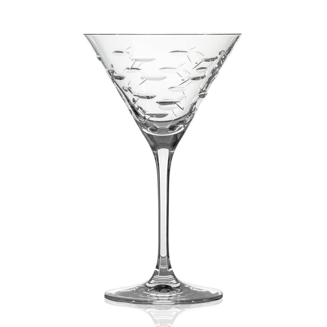 School of Fish Martini Glass 10oz