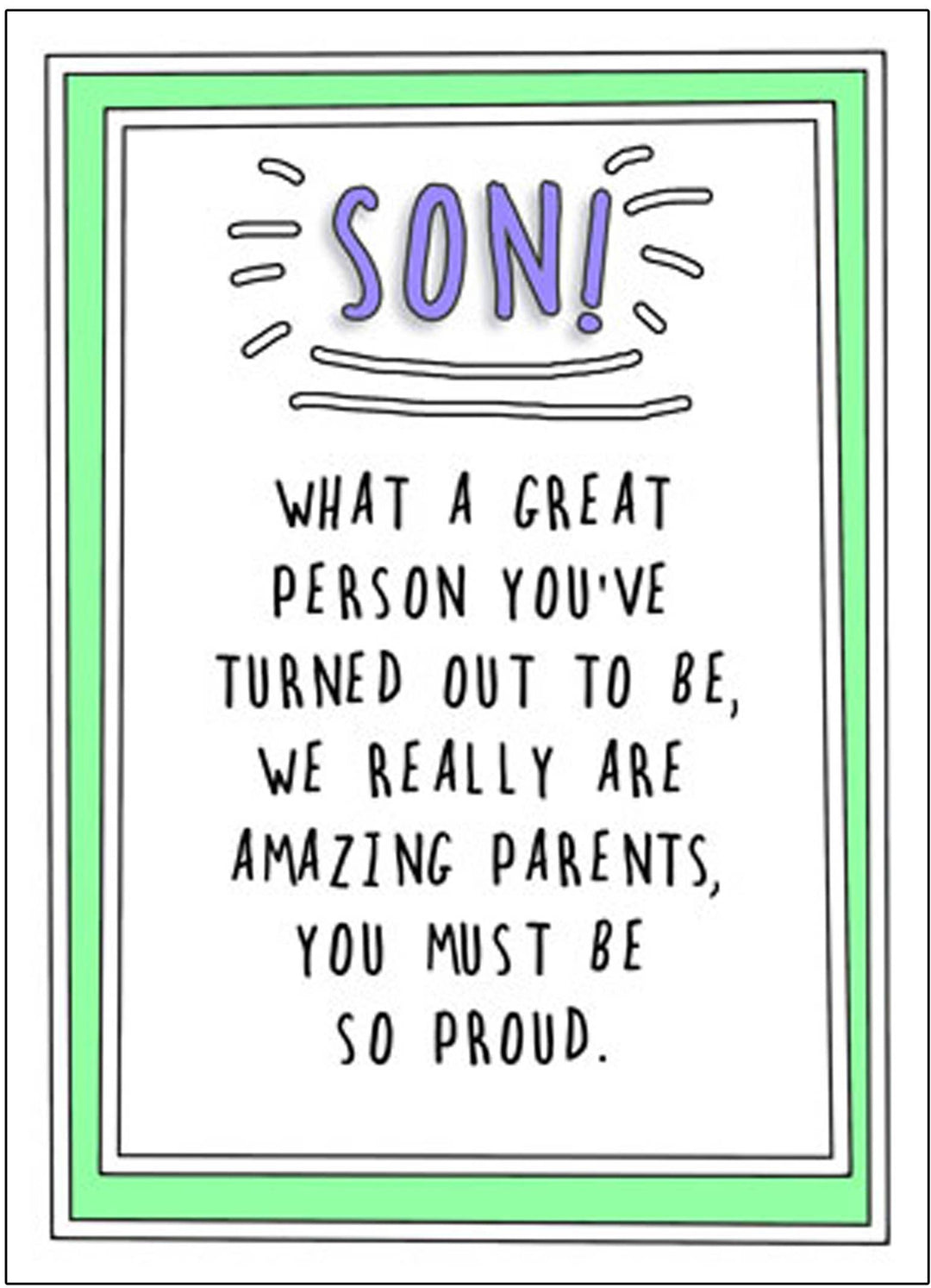 Son Proud Parents