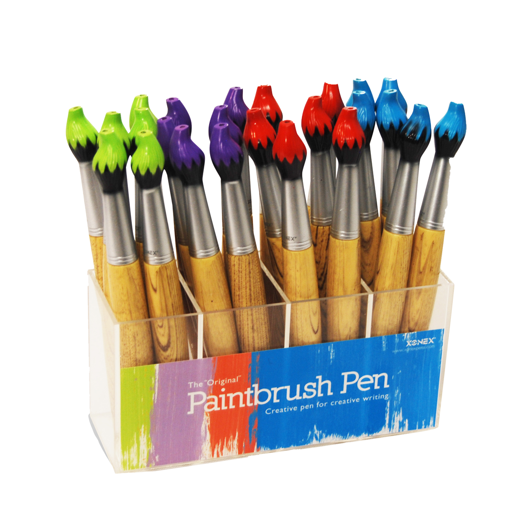 Paintbrush Pens 1 Display Of 24 Pieces