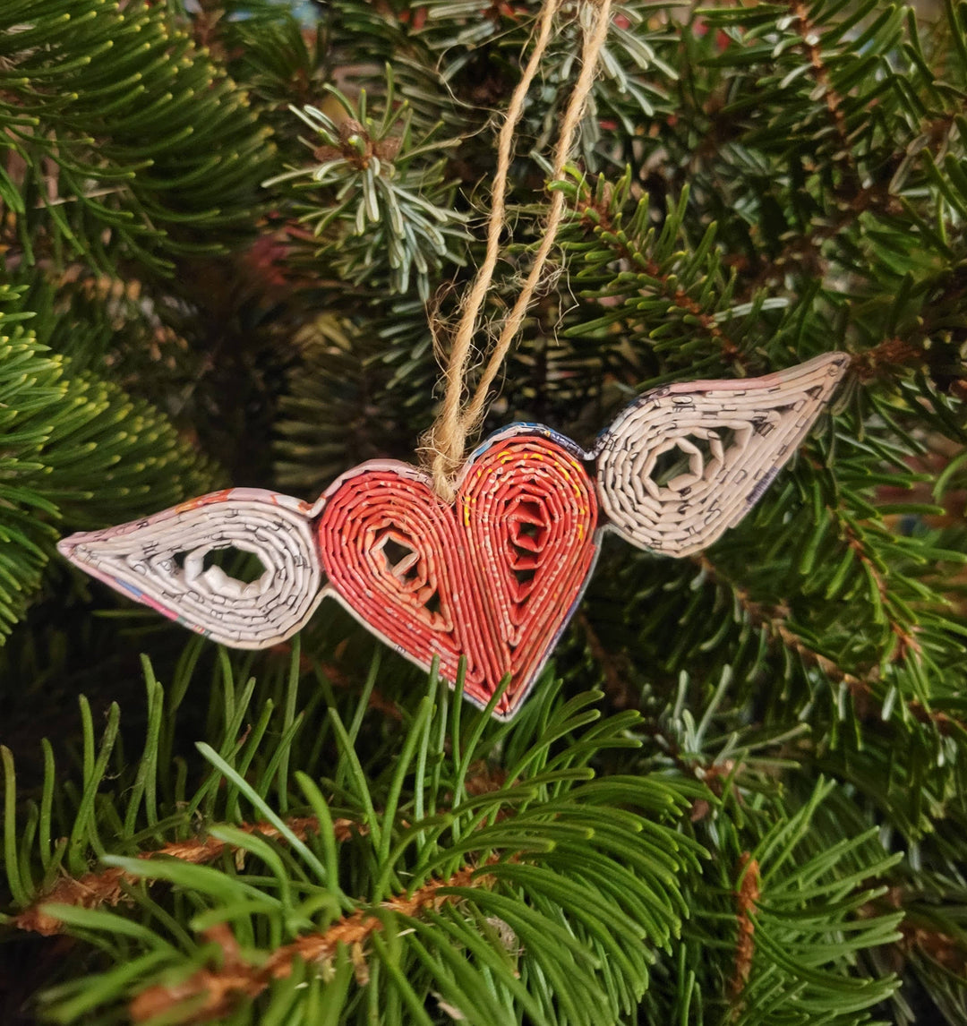 Flying Heart Ornament