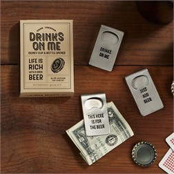 BOTTLE OPENER MONEY CLIP