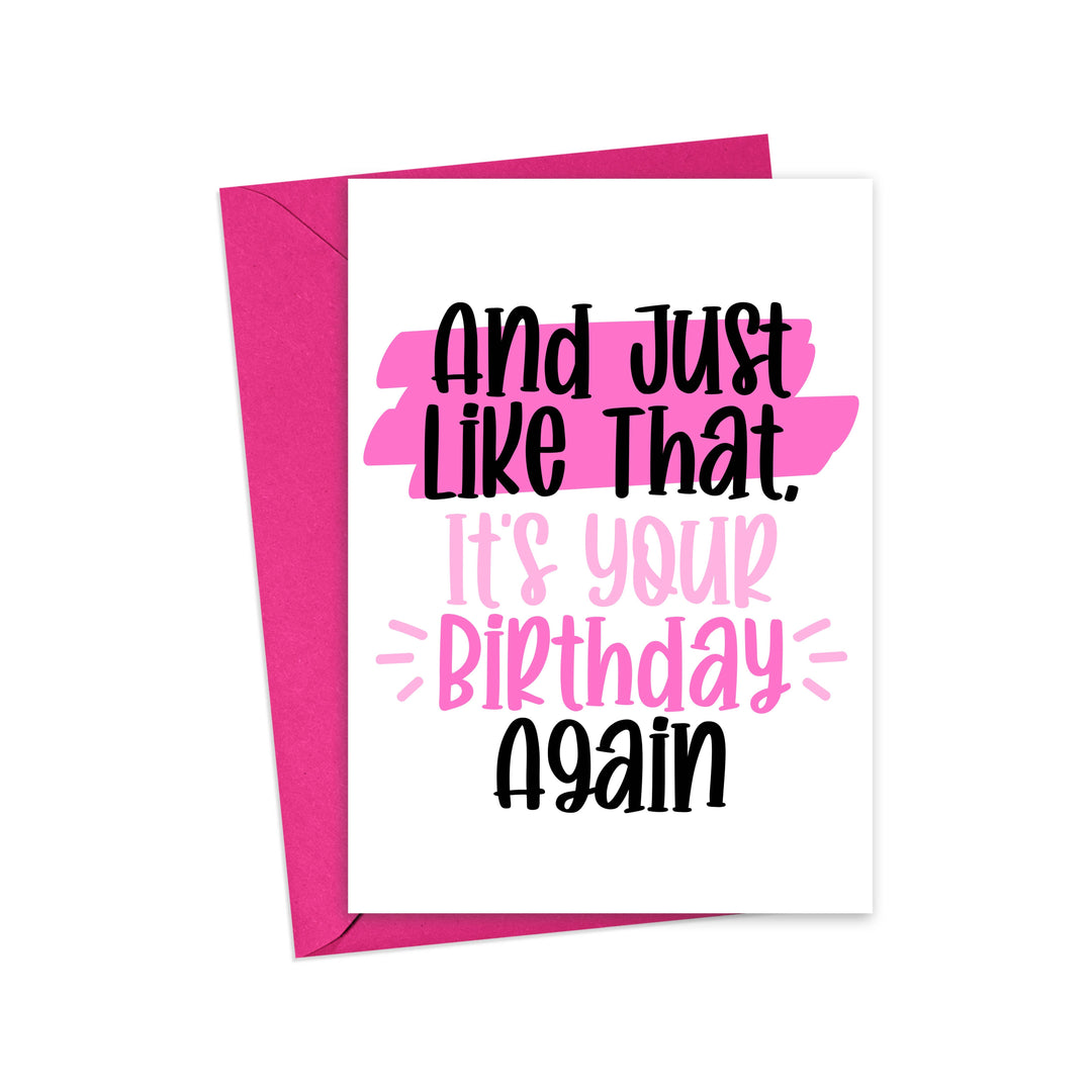 Sex and the City Funny Birthday Card - NYC Pop Culture Cards