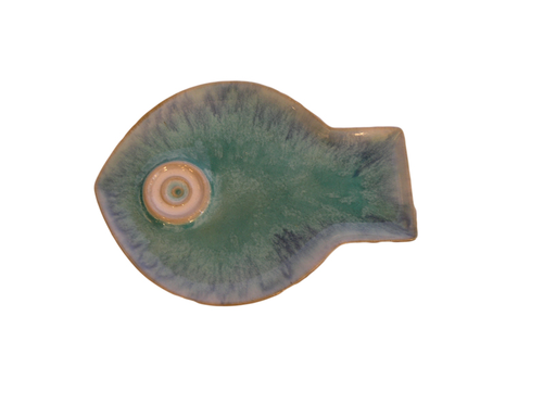 BLUE FISH PLATE LG