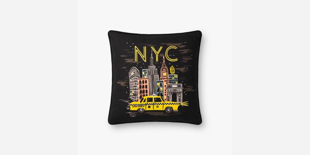 NYC - RP-BLACK / MULTI PILLOW
