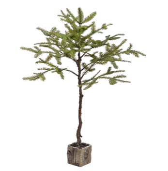 40” SPRUCE PINE TREE BRANCH IN POT GREEN