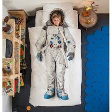 ASTRONAUT DUVET COVER AND 2 PILLOWCASES