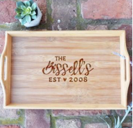BAMBOO SERVING TRAY CUSTOMIZED