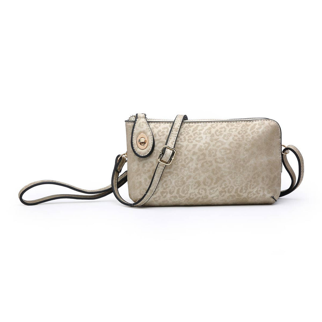 M1818CHE Kendall Cheetah Twist Lock Crossbody/Wristlet