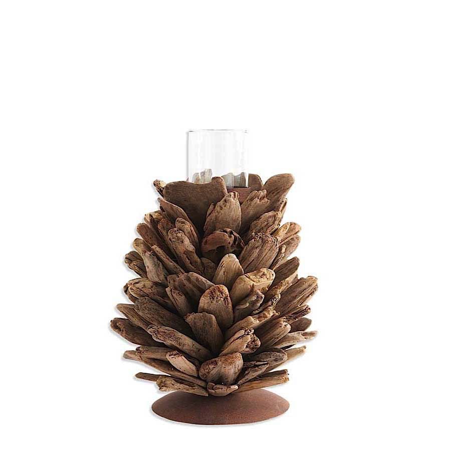 DRIFTWOOD CANDLE HOLDER-12.5”