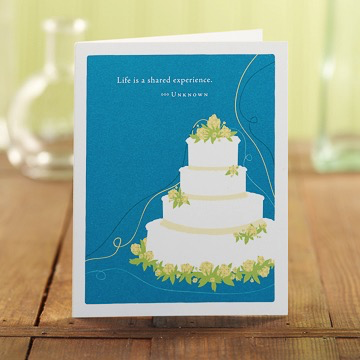 WEDDING CARD- LIFE IS A SHARED EXPERIENCE