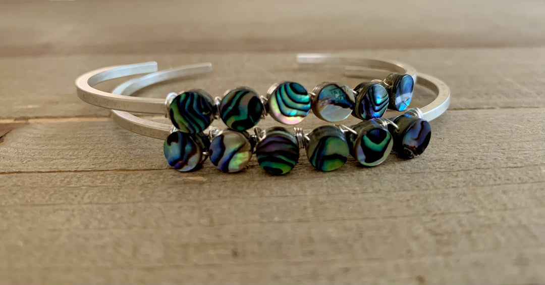Overzealous- turquoise silver cuff bracelet