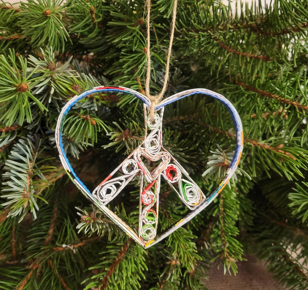 Heart Peace Ornament