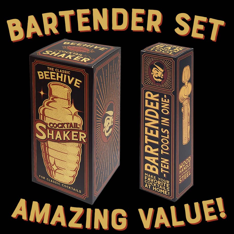 Bartender set - Shaker & Bartender 10-in-1 Tool