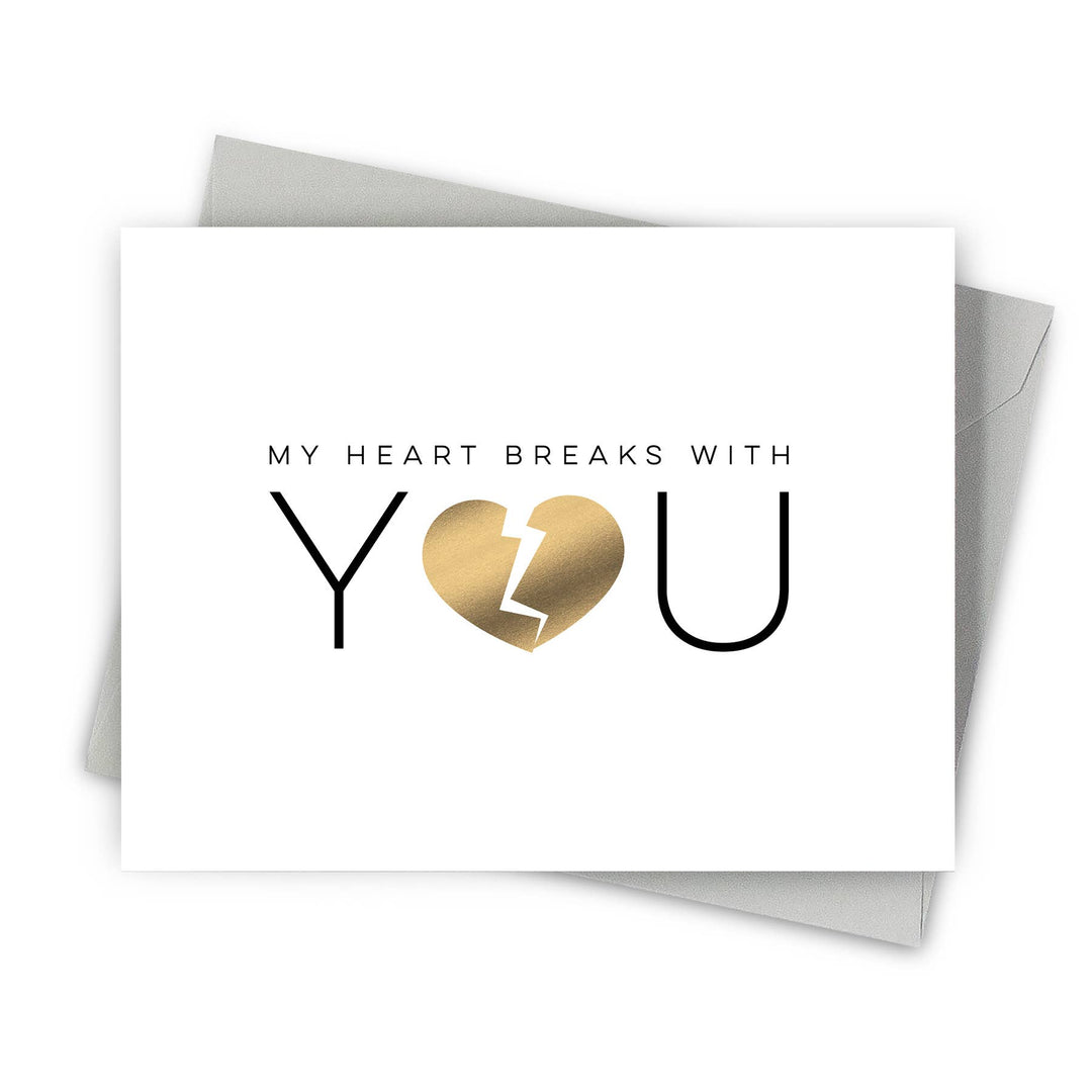 Shattered Heart Sympathy Cards