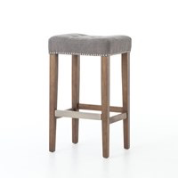 SEAN BAR STOOL W/KICK PLATE - DARK MOON CAN