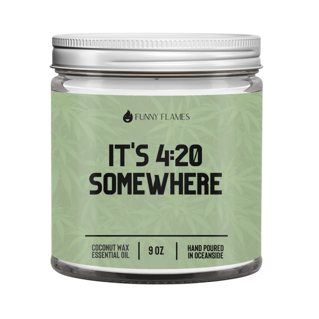 It's 420 Somewhere - Pot Head 9oz Candle