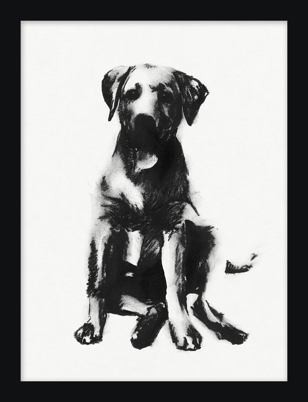 LARGE BREED CHARCOAL DOG