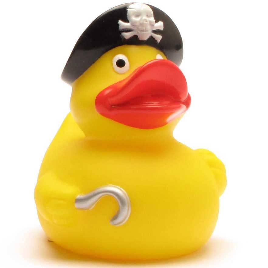 Badeente Pirat mit Hakenhand - Gummiente