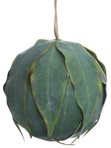 5” EUCALYPTUS LEAF BALL ORNAMENT