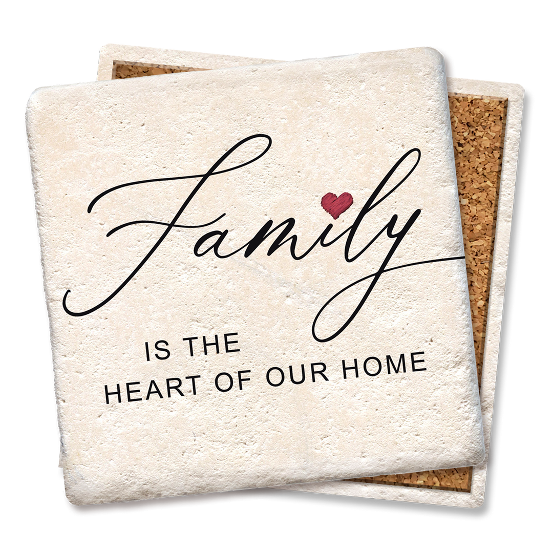 Drink Coaster Family Is the Heart of Our Home Coaster
