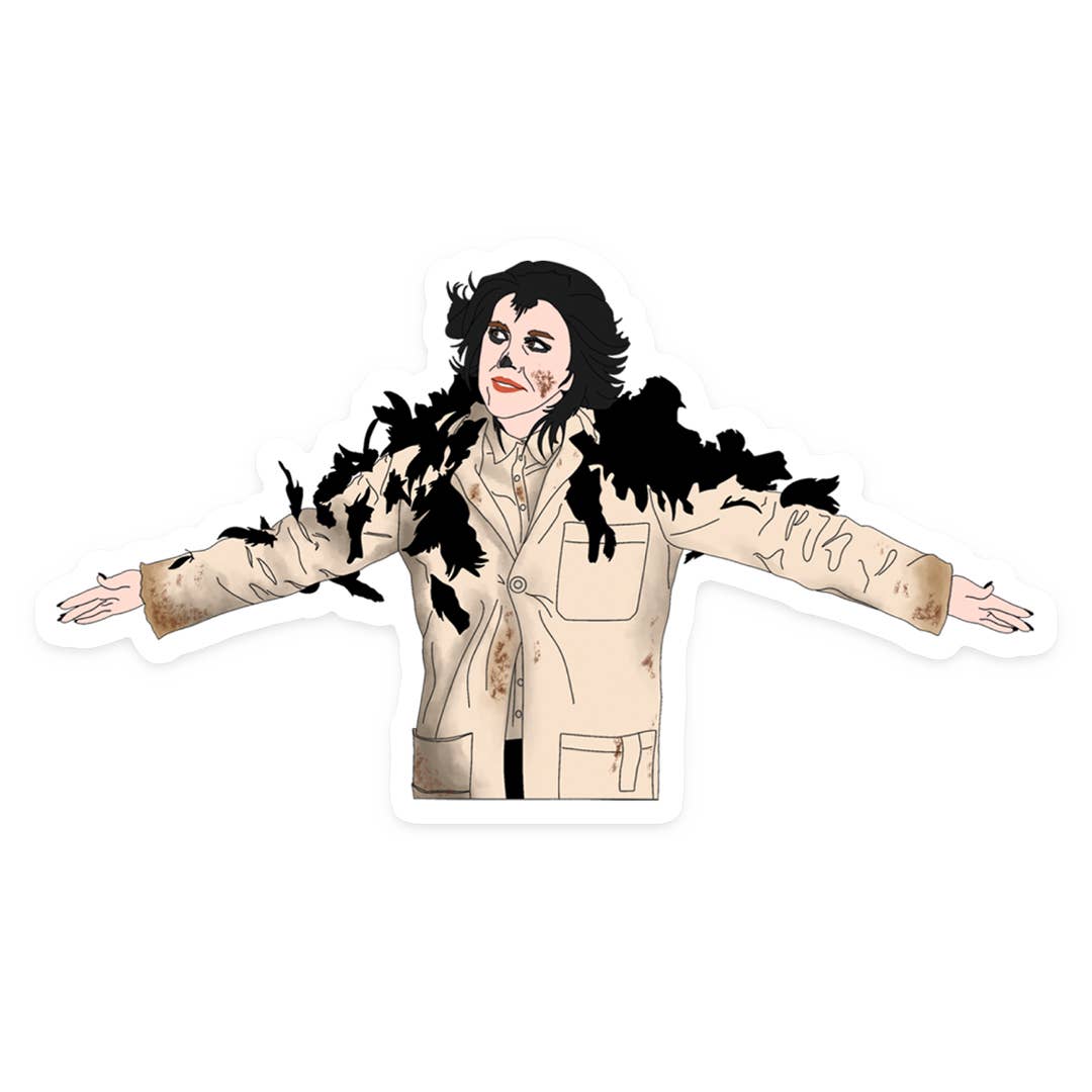 Schitt's Creek Moira Rose Crows, Sticker or Magnet