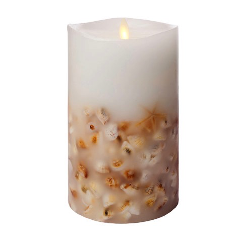 7” PILLAR W/SEA SHELLS
