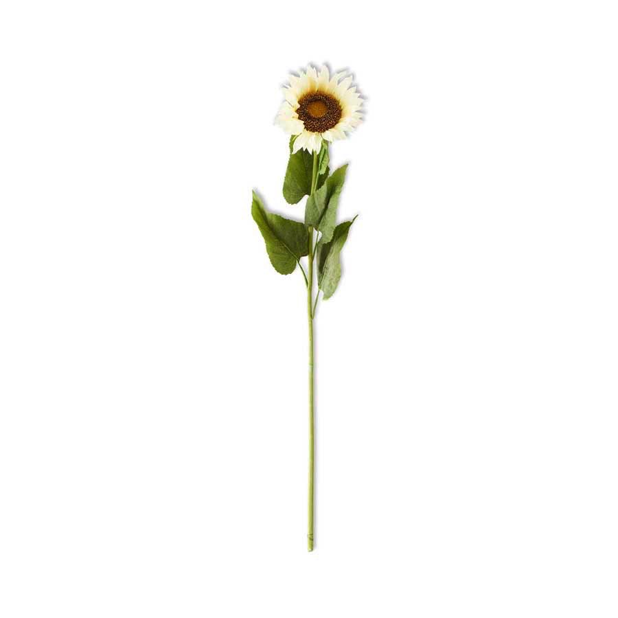 42” SINGLE STEM CREAM SUNFLOWER