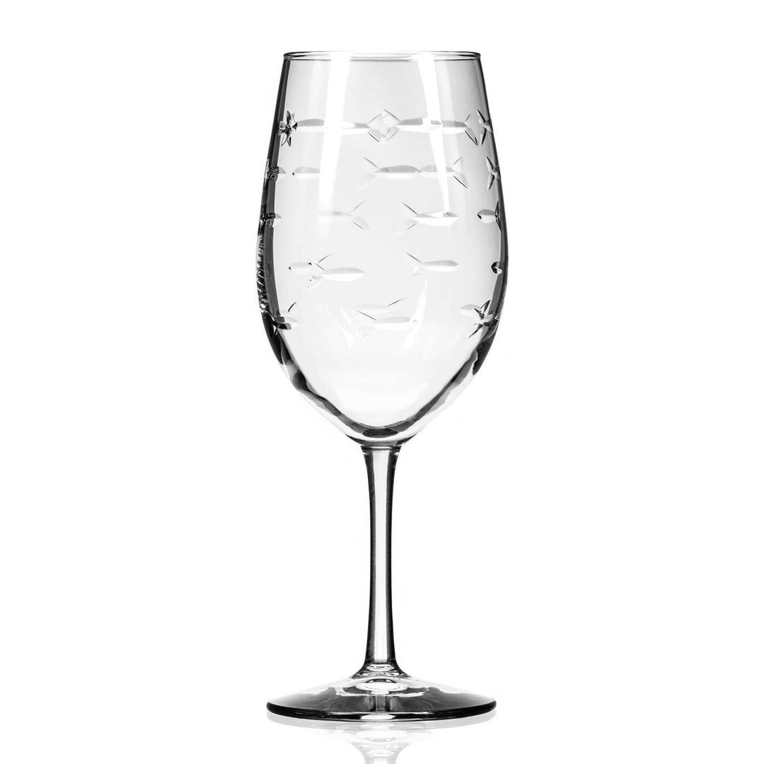 School of Fish All Purpose Wine Glass 18oz