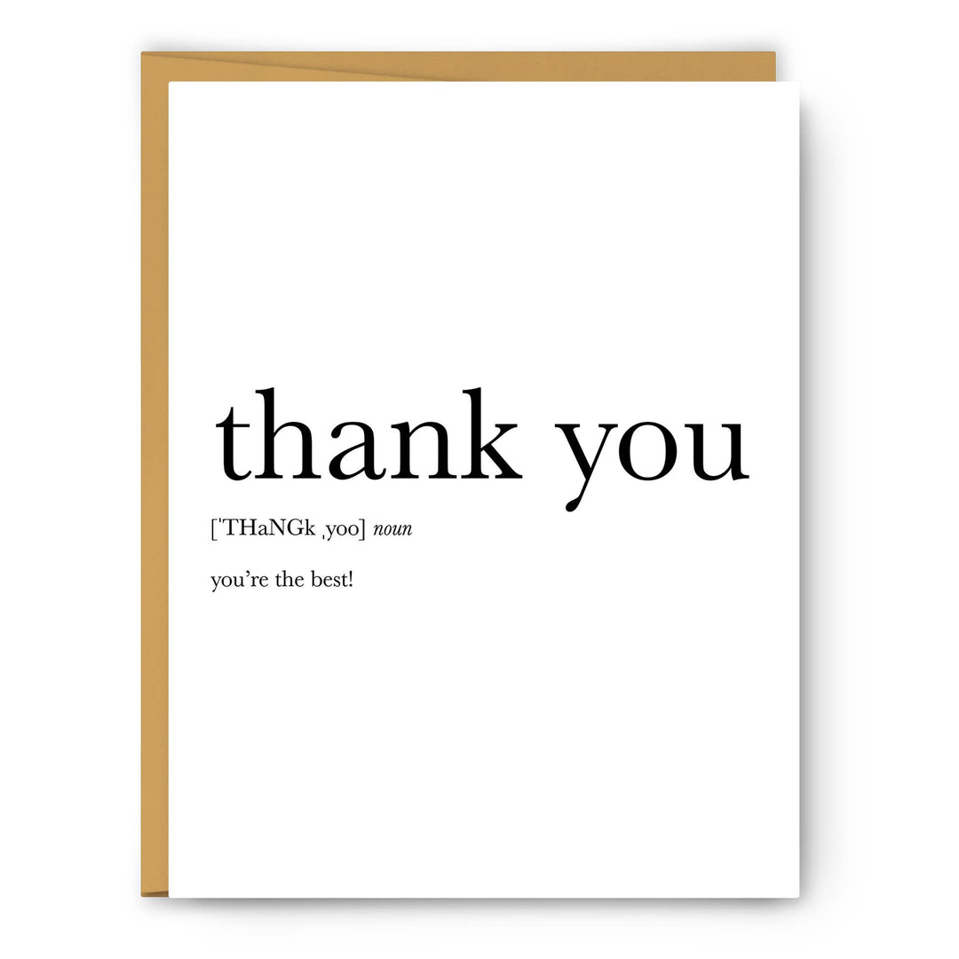 Thank You - Thank You Card