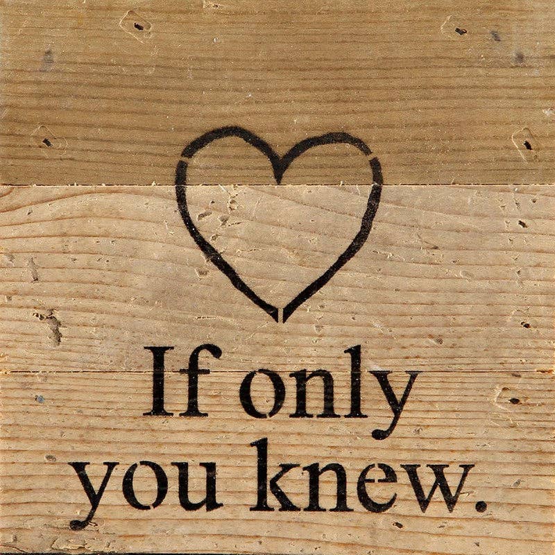 If only you knew... 6x6 Wall Sign