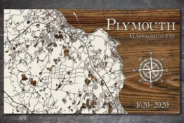 PLYMOUTH SMALL SEAGLASS 11.25”X19”