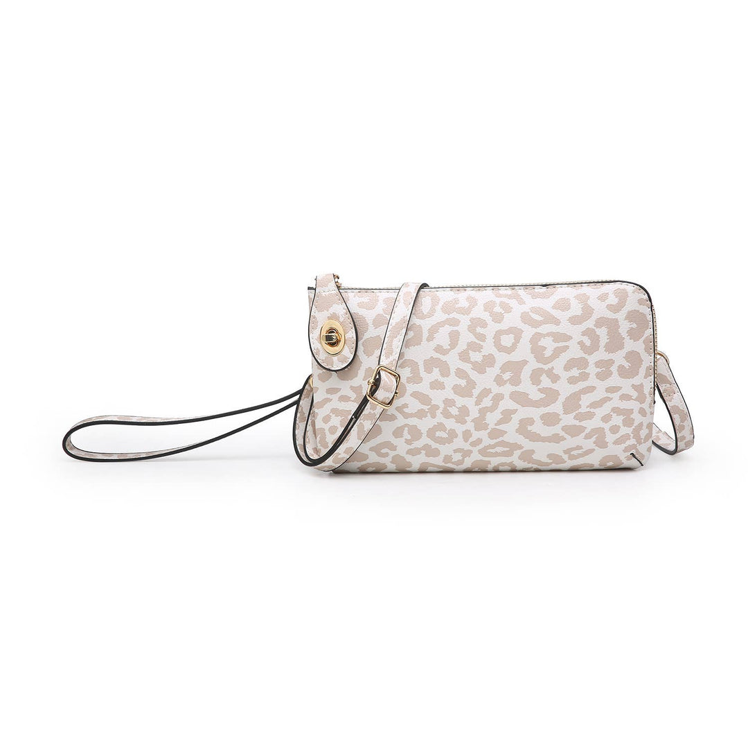 M1818CHE Kendall Cheetah Twist Lock Crossbody/Wristlet