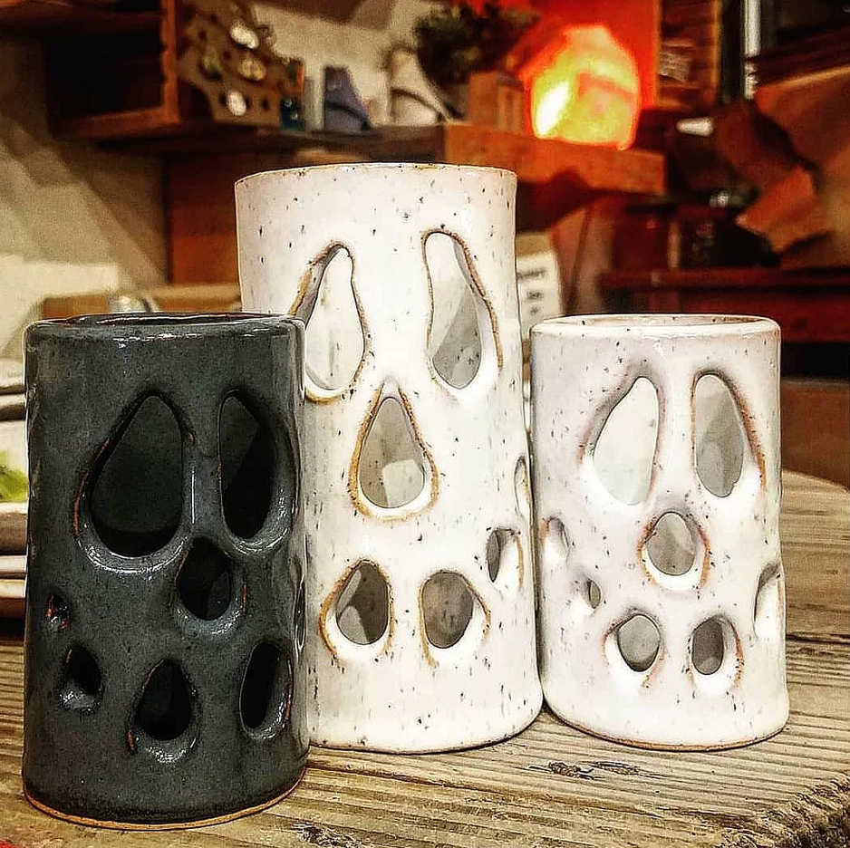 Halloween Ghost Luminary / Fall Candle / Handmade Fall Decor
