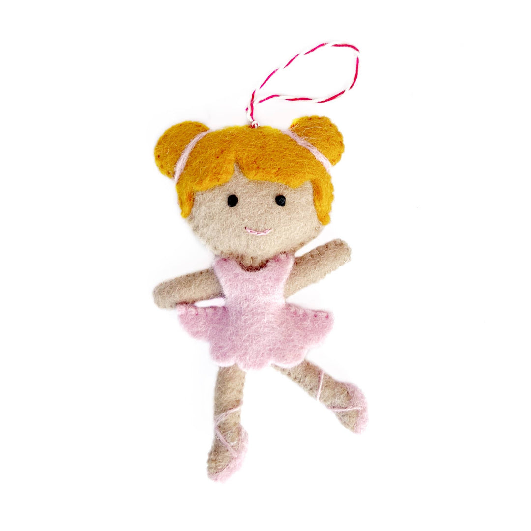 Ballerina Felt Wool Ornament
