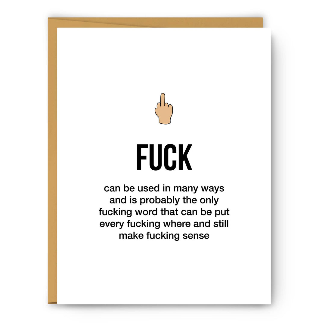Fuck Definition Illustration - Everyday Card