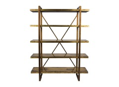 CLADDED BRASS SHELF 5 TIER