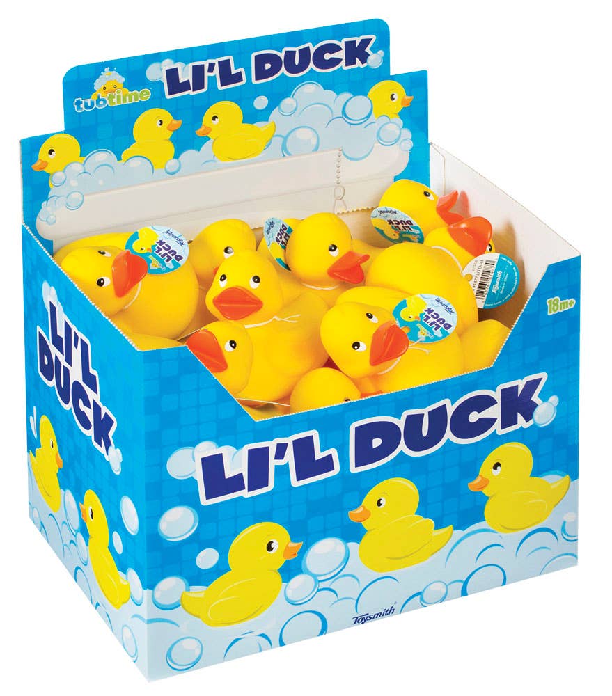 3.5" Lil Yellow Duck, Display Of 24, Bath Or Pool Toy