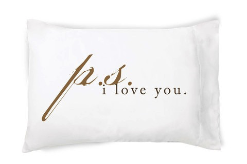 PS I LOVE YOU PILLOW CASE SET
