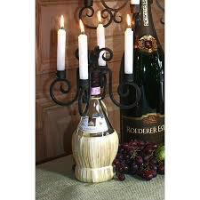 WINE BOTTLE CANDELABRA CONTEMPORARY 4 ARM