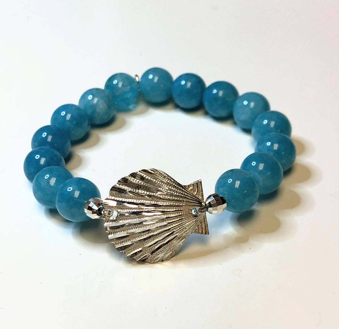 Sterling Silver Scallop Shell Bracelet