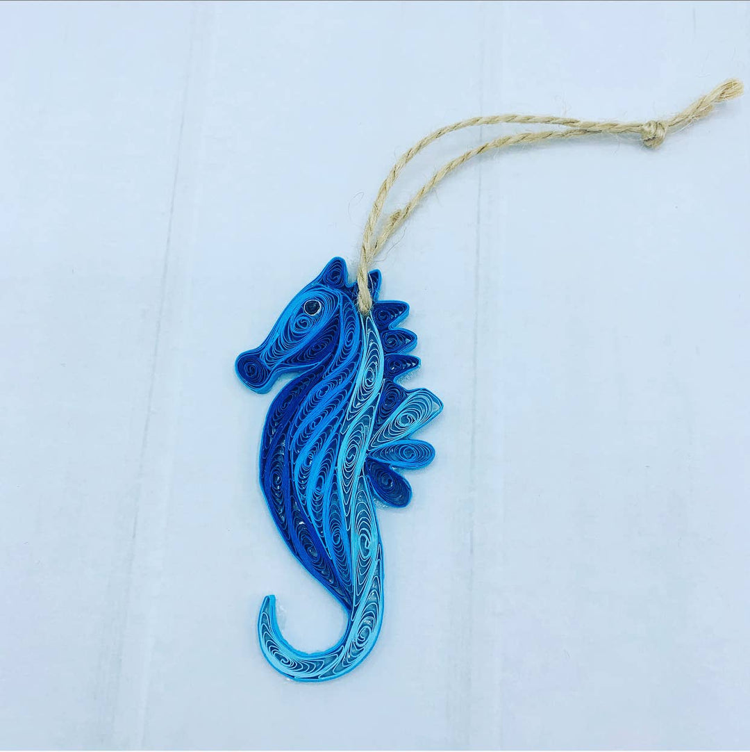 Paper seahorse Ornament