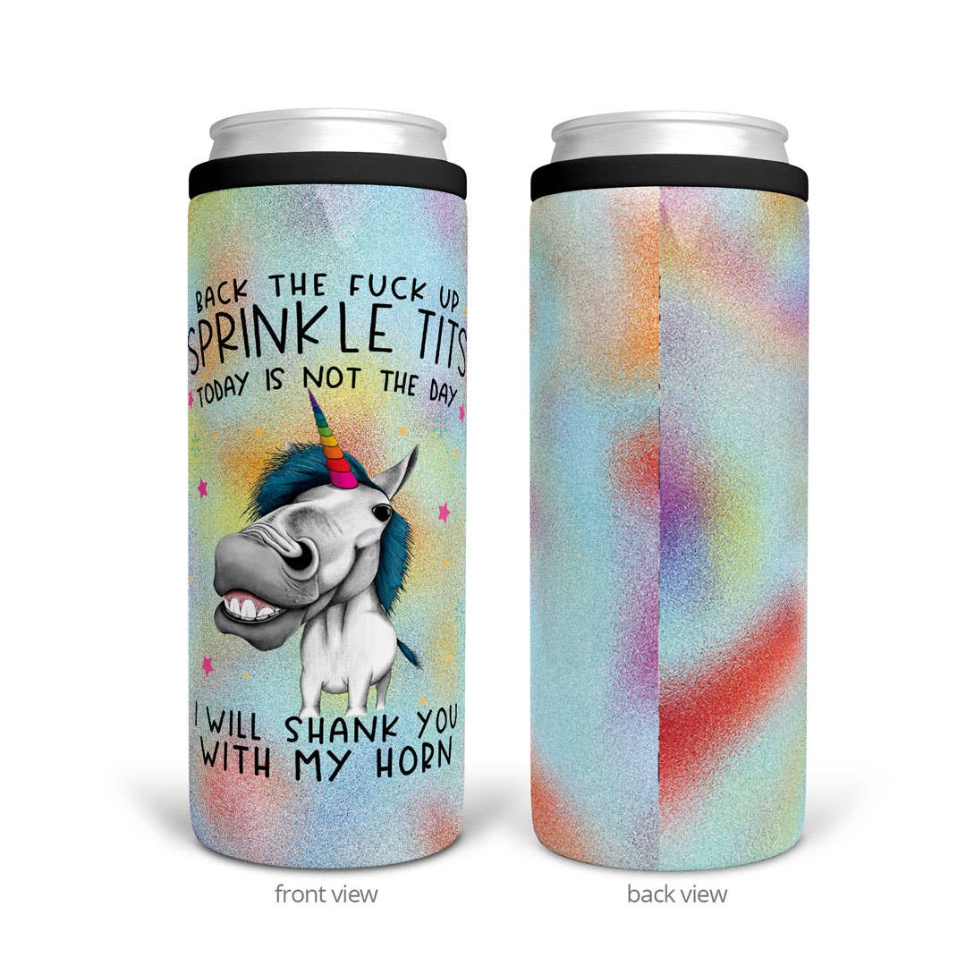 Back The Fuck Up Sprinkle Tits | Slim Can Insulator