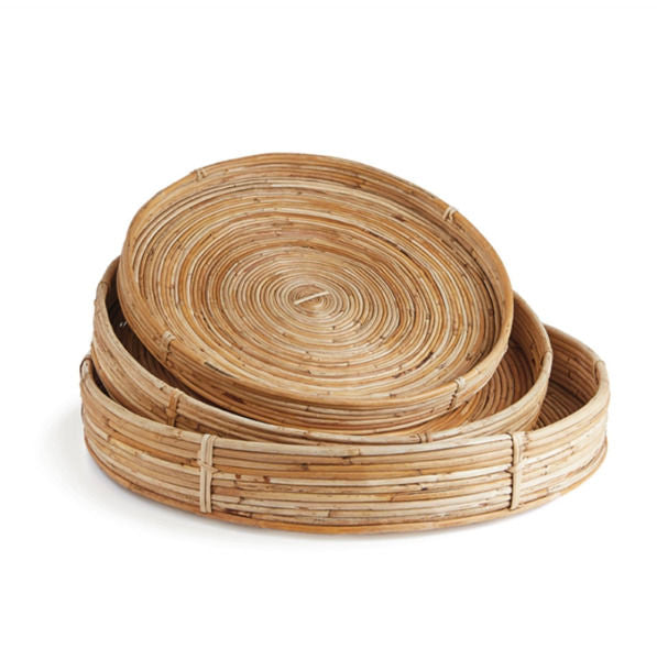 RATTAN ROUND TRAY