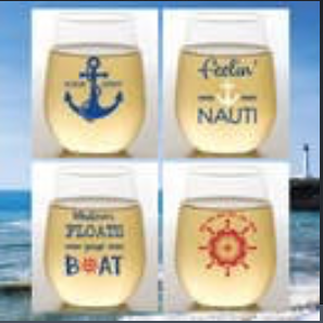 OCEAN SPIRIT SHATTERPROOF WINE GLASS SET/4