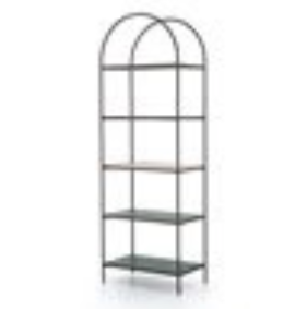 NOEL BOOKSHELF - GREY GUNMETAL