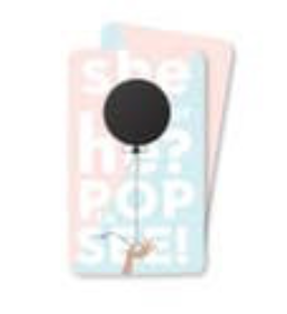BALLOON GENDER REVEAL SCRATCH OFF CARDS-BOY