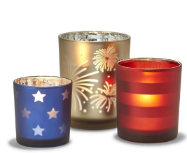 FROSTED CANDLE HOLDER -SM