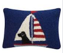 LAB IN SAILBOAT HOOK PILLOW